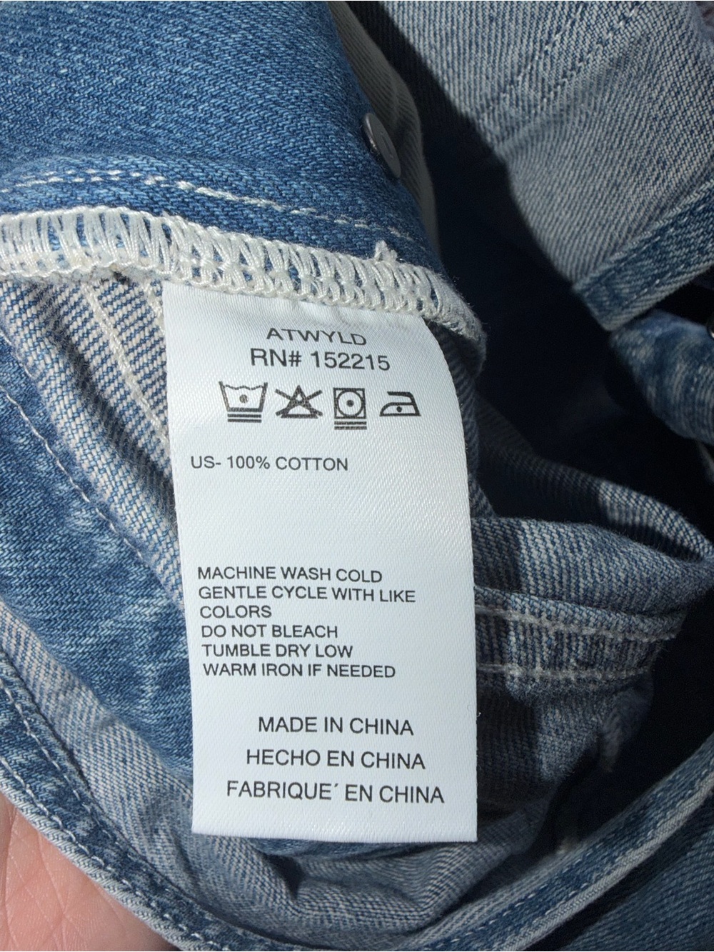 ATWYLD Outlier Vintage Indigo Denim Overalls Size Small Utility Carpenter - Picture 11 of 11